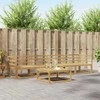 Lauko sofos komplektas 5 pcs Balta 79 x 79 x 37 cm