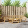 Lauko sofos komplektas 5 pcs Balta 79 x 79 x 37 cm