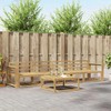 Lauko sofos komplektas 5 pcs Balta 79 x 79 x 37 cm