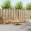 Lauko sofos komplektas 5 pcs Balta 79 x 79 x 37 cm