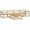 Lauko sofos komplektas 5 pcs Balta 79 x 79 x 37 cm