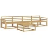 Lauko sofos komplektas 5 pcs Balta 79 x 79 x 37 cm