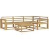 Lauko sofos komplektas 5 pcs Balta 79 x 79 x 37 cm