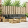 Lauko sofos komplektas 5 pcs Balta ir antracito 79 x 79 x 37 cm