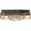 Lauko sofos komplektas 5 pcs Balta ir antracito 79 x 79 x 37 cm