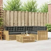 Lauko sofos komplektas 5 pcs Balta ir antracito 79 x 79 x 37 cm
