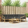 Lauko sofos komplektas 5 pcs Balta ir antracito 79 x 79 x 37 cm