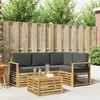 Lauko sofos komplektas 5 pcs Balta ir antracito 59 x 59 x 37 cm