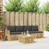 Lauko sofos komplektas 5 pcs Balta ir antracito Poliesteris