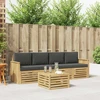 Lauko sofos komplektas 5 pcs Balta ir antracito Poliesteris
