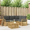 Lauko sofos komplektas 5 pcs Balta ir antracito 59 x 59 x 37 cm