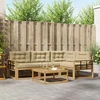 Lauko sofos komplektas 5 pcs Balta ir kreminė 79 x 79 x 37 cm