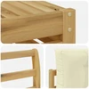Lauko sofos komplektas 5 pcs Balta ir kreminė