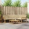 Lauko sofos komplektas 5 pcs Balta ir kreminė 79 x 79 x 37 cm