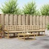 Lauko sofos komplektas 5 pcs Balta ir kreminė 79 x 79 x 37 cm