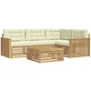 Lauko sofos komplektas 5 pcs Balta ir kreminė 79 x 79 x 37 cm