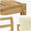 Lauko sofos komplektas 5 pcs Balta ir kreminė 79 x 79 x 37 cm