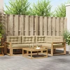 Lauko sofos komplektas 5 pcs Balta ir kreminė 79 x 79 x 37 cm