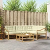Lauko sofos komplektas 5 pcs Balta ir kreminė 79 x 79 x 37 cm
