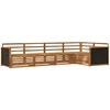 Lauko sofos komplektas 5 pcs Natūrali 323 x 164,5 x 73 cm