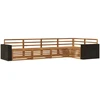 Lauko sofos komplektas 5 pcs Natūrali 331 x 172,5 x 73 cm