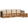 Lauko sofos komplektas 5 pcs Natūrali