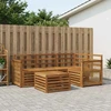 Lauko sofos komplektas 5 pcs Natūrali 59 x 59 x 37 cm