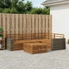 Lauko sofos komplektas 5 pcs Natūrali 79 x 79 x 37 cm