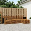 Lauko sofos komplektas 5 pcs Natūrali