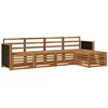 Lauko sofos komplektas 5 pcs Natūrali
