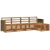 Lauko sofos komplektas 5 pcs Natūrali