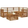 Lauko sofos komplektas 5 pcs Natūrali