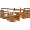Lauko sofos komplektas 5 pcs Natūrali