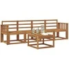 Lauko sofos komplektas 5 pcs Natūrali
