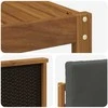 Lauko sofos komplektas 5 pcs Natūralus ir antracitas