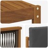 Lauko sofos komplektas 5 pcs Natūralus ir antracitas