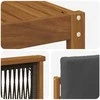 Lauko sofos komplektas 5 pcs Natūralus ir antracitas