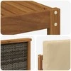 Lauko sofos komplektas 5 pcs Natūralus ir bežinis Poliesteris