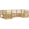 Lauko sofos komplektas 6 pcs Balta 245 x 130,5 x 73 cm