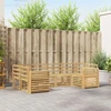 Lauko sofos komplektas 6 pcs Balta 245 x 132,5 x 73 cm