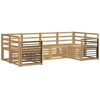 Lauko sofos komplektas 6 pcs Balta 245 x 128,5 x 73 cm