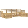 Lauko sofos komplektas 6 pcs Balta 253 x 122,5 x 73 cm