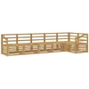 Lauko sofos komplektas 6 pcs Balta 304 x 126,5 x 73 cm
