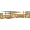Lauko sofos komplektas 6 pcs Balta 306 x 128,5 x 73 cm