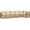 Lauko sofos komplektas 6 pcs Balta 306 x 128,5 x 73 cm