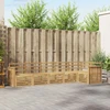 Lauko sofos komplektas 6 pcs Balta 306 x 128,5 x 73 cm