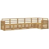 Lauko sofos komplektas 6 pcs Balta 310 x 132,5 x 73 cm