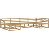 Lauko sofos komplektas 6 pcs Balta 325 x 166,5 x 73 cm