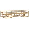 Lauko sofos komplektas 6 pcs Balta 327 x 168,5 x 73 cm