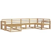 Lauko sofos komplektas 6 pcs Balta 331 x 172,5 x 73 cm